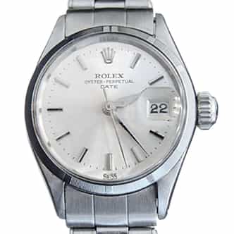 Ladies Rolex Stainless Steel Date Silver 6519 (SKU 457AMT)