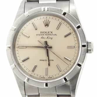 Mens Rolex Stainless Steel Air-King Silver 14010 (SKU X528072AMT)