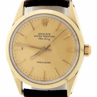Vintage Mens Rolex 14K Gold Shell Air-King Watch with Champagne Dial 5520 (SKU 5534438LAMT)