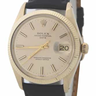 Mens Rolex 14K Yellow Gold Date Gold Mosaic Dial 1503 (2013597AMT)