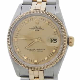 Mens Rolex Two-Tone Date Watch 1505 Champagne Dial (SKU 2943110AMT)