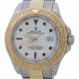 Mens Rolex 18K Two-Tone Yacht-Master 16623 Watch White Dial (SKU D178571AMT)