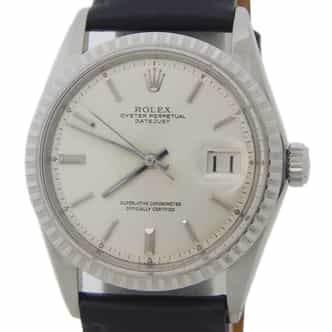 Mens Rolex Stainless Steel 1603 Datejust with Silver Dial (SKU 2565033AMT)