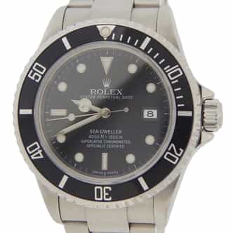 Mens Rolex Stainless Steel 16600T Sea-Dweller Watch F-Serial with Black Dial (SKU F834147AMT)