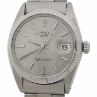 Mens Rolex Stainless Steel Date Watch with Silver Dial 1500 (SKU 1965744AMT)