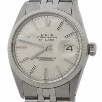 Mens Rolex Stainless Steel Datejust Silver 16014 (SKU 6423012AMT)