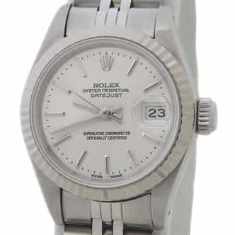 Ladies Rolex Stainless Steel Datejust Silver Dial 69174 (SKU L469113AMT)