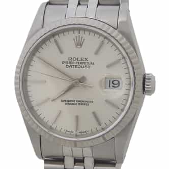 Mens Rolex Stainless Steel Datejust Silver 16234 (SKU X569654AMT)