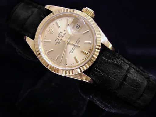 Ladies Rolex 18K Yellow Gold Datejust Champagne  69178 (SKU 9832079MT)