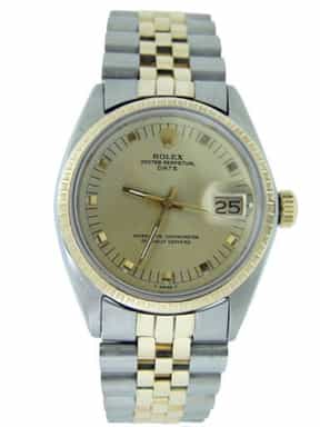 Mens Rolex Two-Tone Date Champagne 1505 (SKU 2291627MT)