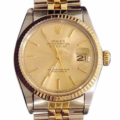 Mens Rolex Two-Tone 18K/SS Datejust Champagne  16013 (SKU 5315916MT)