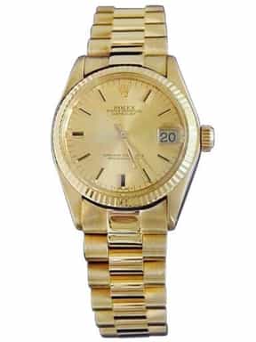 Mid Size Rolex 18K Yellow Gold Datejust Champagne 6827 (SKU 5957551MT)