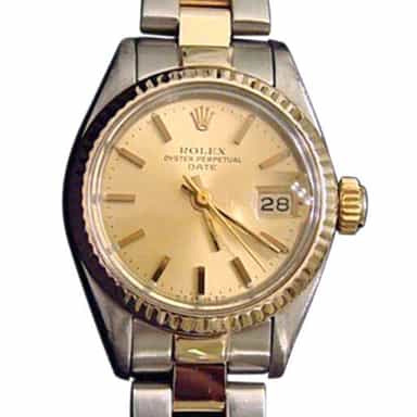 Ladies Rolex Two-Tone Date Champagne  6917 (SKU 6576237MT)