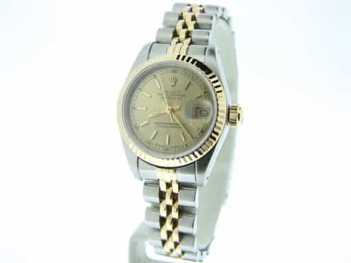 Ladies Rolex Two-Tone 18K/SS Datejust Champagne  69173 (SKU 8911456MT)
