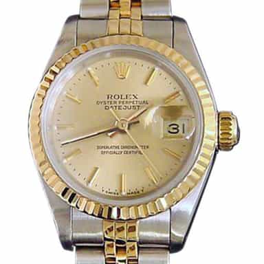 Ladies Rolex Two-Tone 18K/SS Datejust Champagne  69173 (SKU 9736931MT)