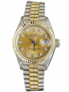 Ladies Rolex 18K Tridor Datejust President Champagne Diamond 69179B (SKU E256160MT)