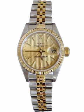 Ladies Rolex Two-Tone 18K/SS Datejust Gold Tapestry  79173 (SKU P113710MT)