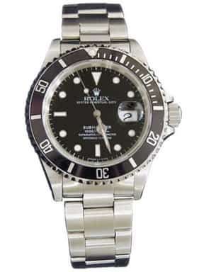 Mens Rolex Stainless Steel Submariner Black  16610 (SKU U111556NNBCMT)