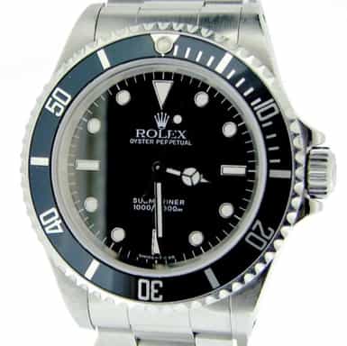 Mens Rolex Stainless Steel Submariner Black  14060 (SKU S247995BCMT)