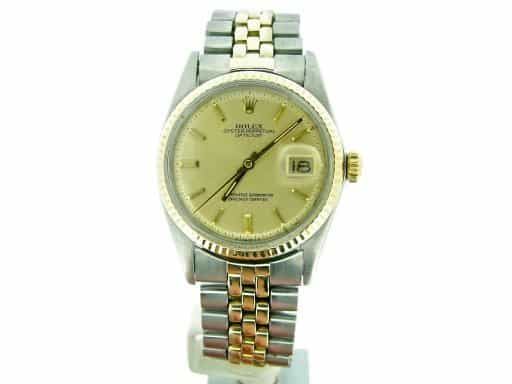 Mens Rolex Two-Tone 14K/SS Datejust Champagne 1601 (SKU 3592750MT)