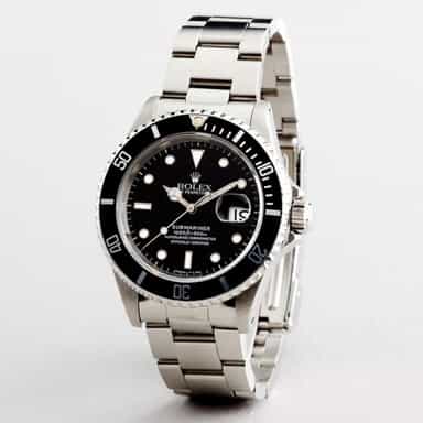 Mens Rolex Stainless Steel Submariner Black  16610 (SKU 16610111NNBCMT)