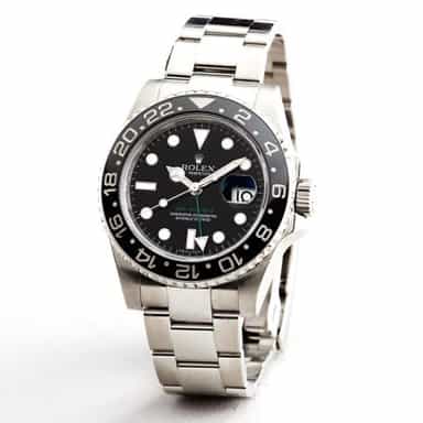 Mens Rolex GMT Master II Ref 116710 Stainless Steel With Black Ceramic (SKU 116710GMTNNMT)