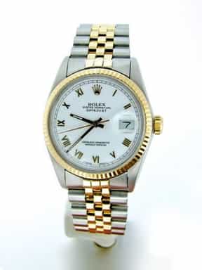 Mens Rolex Two-Tone 18K/SS Datejust White Roman 16013 (SKU 9368194MT)