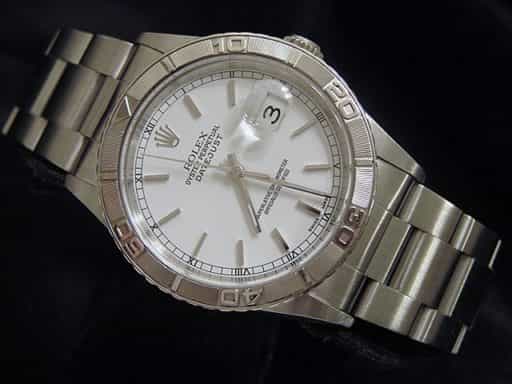Mens Rolex Stainless Steel Datejust Turn-O-Graph White 16264 (SKU Y154043MT)