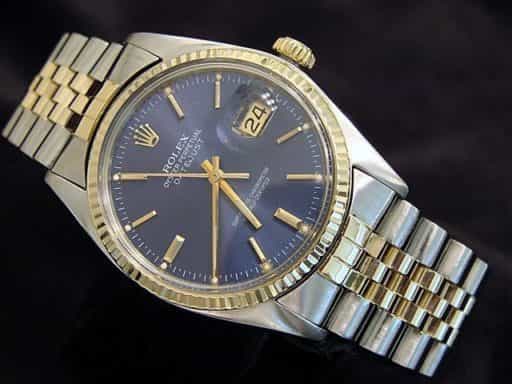 Mens Rolex Two-Tone 14K/SS Datejust Blue 16013 (SKU 5975877MT)