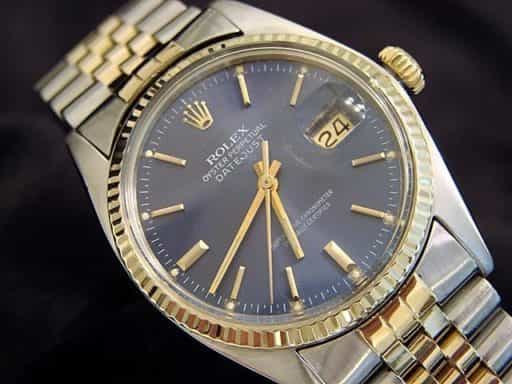 Mens Rolex Two-Tone 14K/SS Datejust Blue 16013 (SKU 5975877MT)