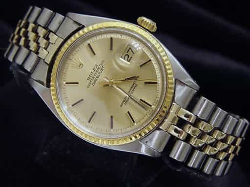 Mens Rolex Two-Tone 14K/SS Datejust Champagne  1601 (SKU 680749MT)