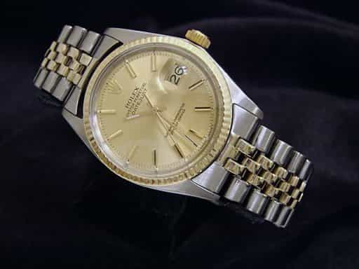Mens Rolex Two-Tone 14K/SS Datejust Champagne  1601 (SKU 1645388MT)