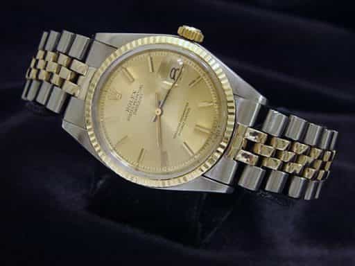 Mens Rolex Two-Tone 14K/SS Datejust Champagne  1601 (SKU 3560076MT)