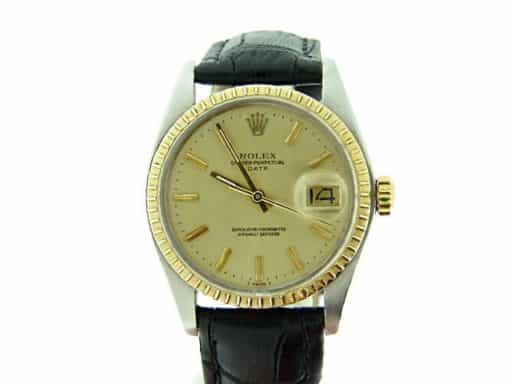 Mens Rolex Two-Tone 14K/SS Date Champagne  1505 (SKU 5845812MT)