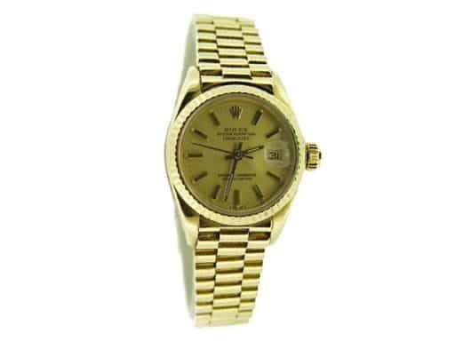 Ladies Rolex 18K Yellow Gold Datejust President Champagne  6917 (SKU 7231144MT)