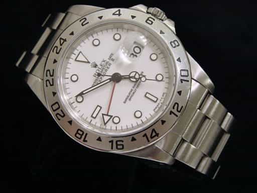 Mens Rolex Stainless Steel Explorer II White  16570 (SKU T590025MT)