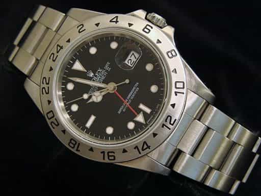 Mens Rolex Stainless Steel Explorer II Black  16570 (SKU U191068MT)