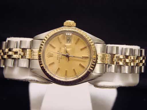 Ladies Rolex Two-Tone 14K/SS Date Champagne  6917 (SKU 332MT)