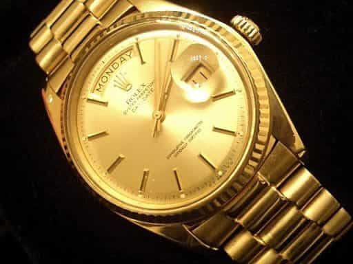Mens Rolex 18K Gold Day-Date President Champagne  1803 (SKU 4051111MT)