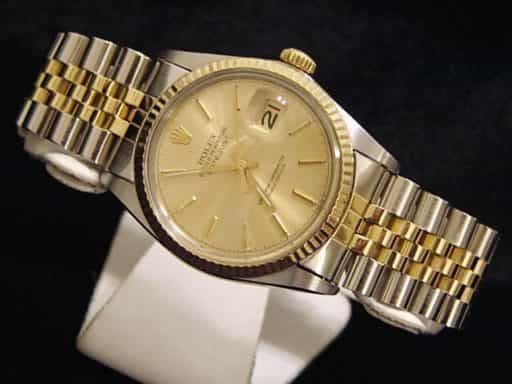 Mens Rolex Two-Tone 18K/SS Datejust Champagne  16013 (SKU 5315916MT)