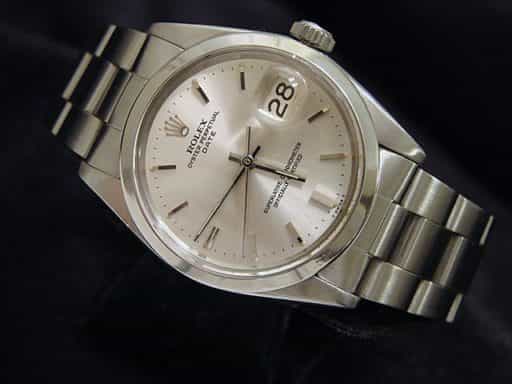 Mens Rolex Stainless Steel Date Silver  1500 (SKU 1438482DMT)