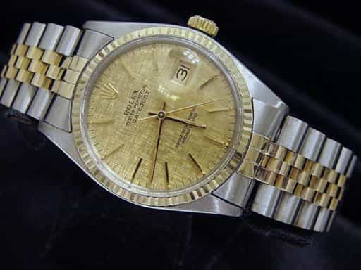 Mens Rolex Two-Tone Datejust Champagne  16013 (SKU DJ561111BCMT)