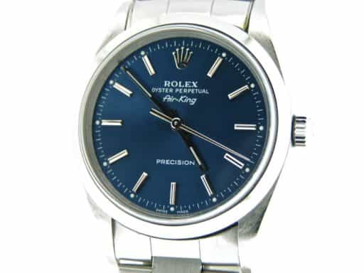 Mens Rolex Stainless Steel Air-King Blue  14000 (SKU P694496CMT)