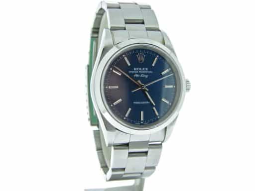 Mens Rolex Stainless Steel Air-King Blue  14000 (SKU P694496CMT)