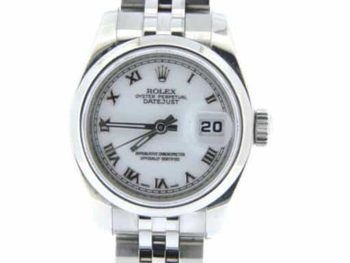 Ladies Rolex Stainless Steel Datejust White Roman 179160 (SKU Z487450AMT)