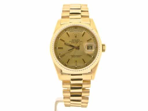 Mens Rolex 18K Gold Day-Date President Champagne  18038 (SKU L394651NMT)