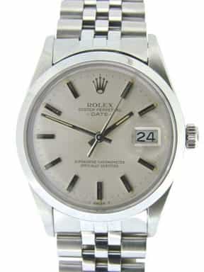 Mens Rolex Stainless Steel Date Silver  15000 (SKU 7266650NMT)