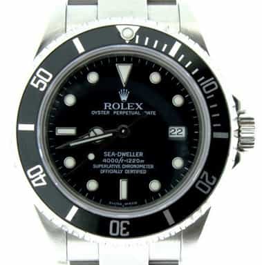 Mens Rolex Stainless Steel Sea-Dweller Black  16600 (SKU F659588NBC)