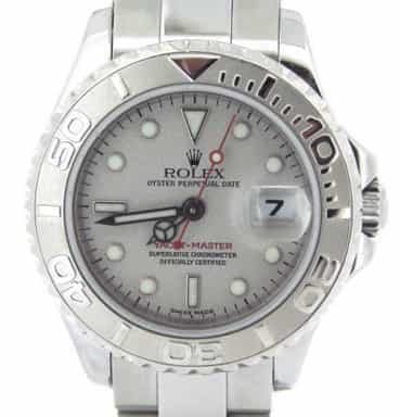 Ladies Rolex Stainless Steel & Platinum Yacht-Master  169622 (SKU Y295340AMT)