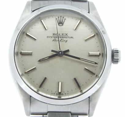 Mens Rolex Stainless Steel Air-King Silver  5500 (SKU 6099540NCMT)